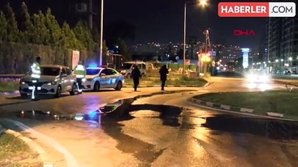 Kavşağa hızla giren otomobil takla attı, fidanlıkta yangın çıktı