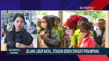 Jelang Libur Natal 2023, Stasiun Pasar Senen Jakarta Dipadati Penumpang