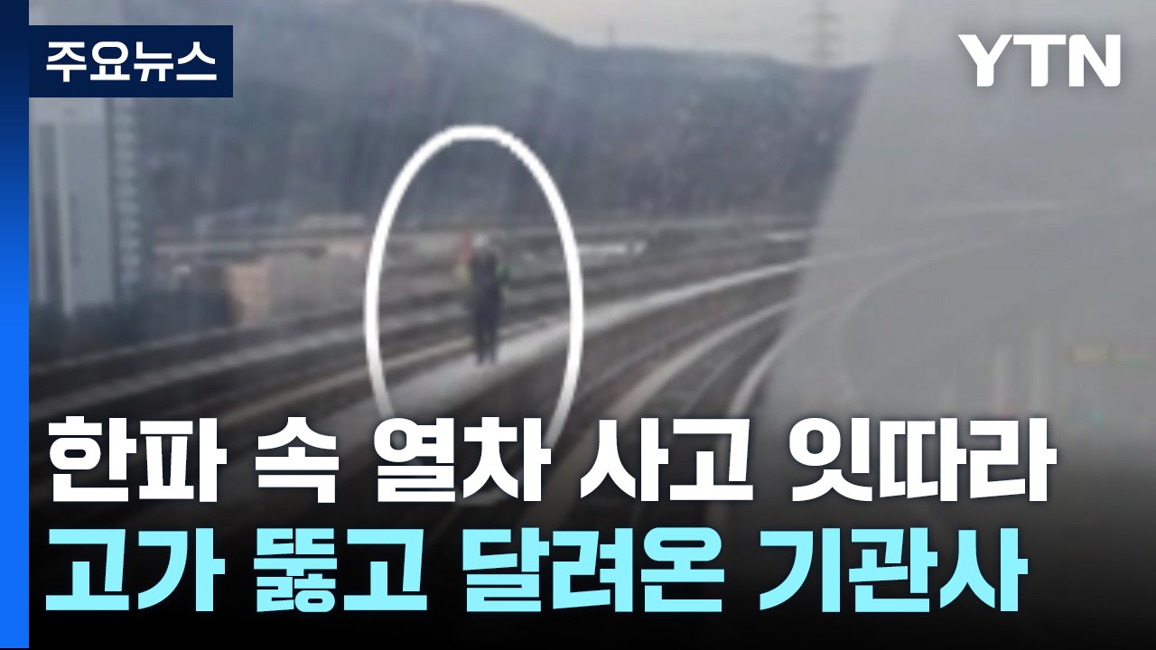 고가 위 멈춰버린 에버라인...북극 한파에 열차 사고 속출 [앵커리포트] / YTN