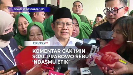 Komentar Cak Imin Soal Prabowo Sebut Ndasmu Etik: Jangan Remehkan Etika