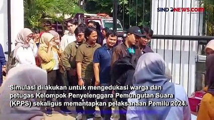 Gelar Simulasi Pencoblosan, KPUD Jakarta Timur Sosialisasikan 6 Poin Penting
