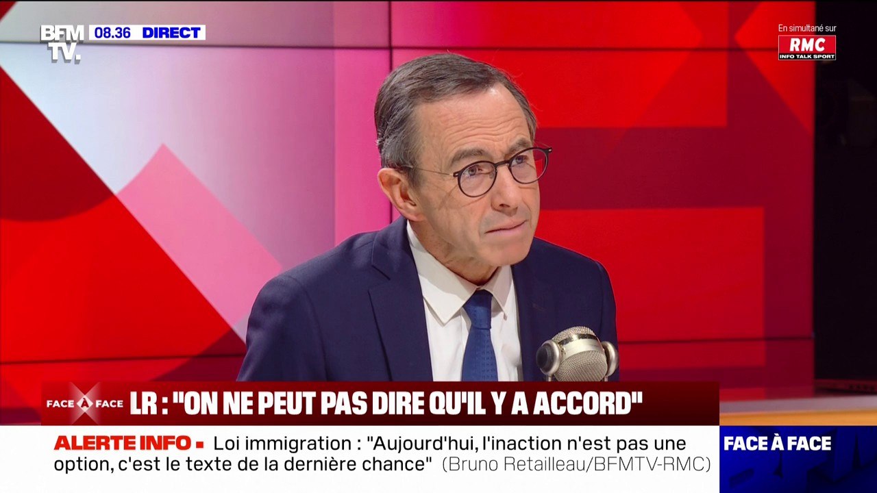 Loi immigration: "L'inaction n'est pas une option: ce texte est celui de la dernière chance" affirme Bruno Retailleau