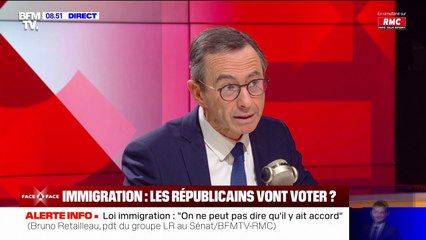 Bruno Retailleau: "Il y aura une énorme majorité de nos députés LR à l'Assemblée nationale qui voterait ce texte, si c'est la version du Sénat qui est acceptée"