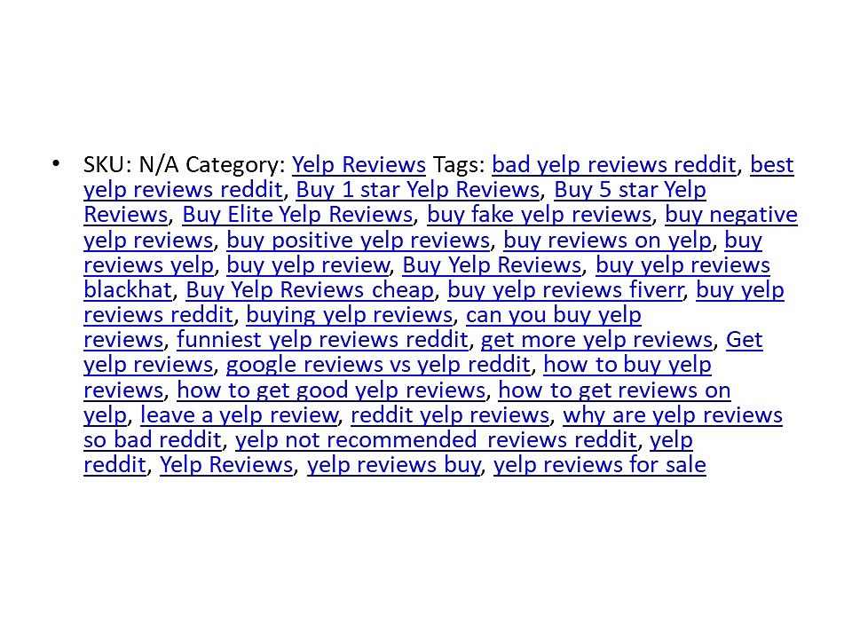 BUY YELP REVIEWS