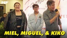 Kiko Pangilinan and kids Miel and Miguel at the Family of Two premiere | PEP