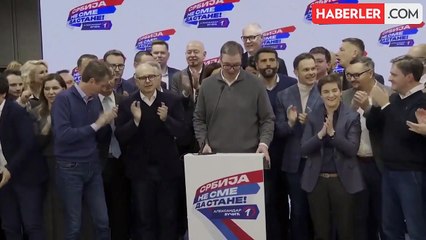 Sırbistan'da Cumhurbaşkanı Vucic'in partisi seçimleri kazandı