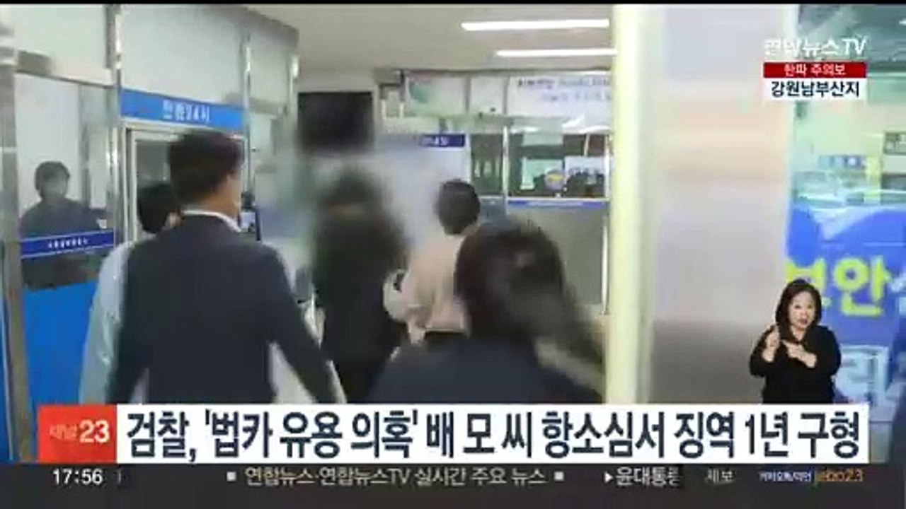 검찰, '법카 유용의혹' 배모씨 항소심서 징역 1년 구형