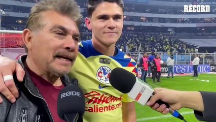 Israel Reyes celebró con SU PADRE el CAMPEONATO con AMÉRICA