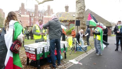 March for Palestine in Portsmouth on Sunday 18th December 2023