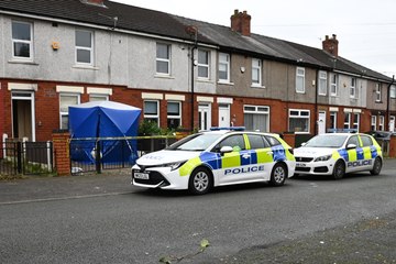 Police at scene of crime