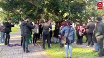 Yılbaşı ağacı süslemek isteyen İstanbul Üniversitesi öğrencilerine saldırı: Okulun güvenlikleri öğrencileri tartakladı