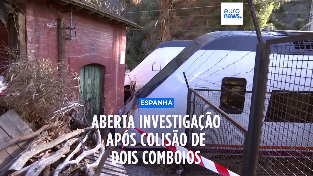 Colisão de comboios em Espanha faz 13 feridos e obriga a retirar 200 passageiros