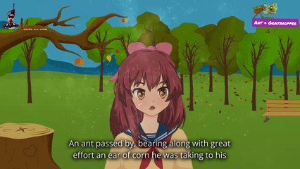 Ant & Grasshopper || English story || Learning English || English animation