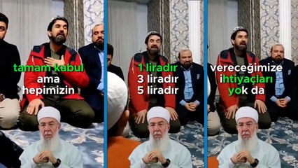 Eski sunucunun Menzil cemaati için para topladığı görüntüler ortaya çıktı