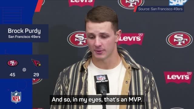 Purdy endorses team-mate McCaffrey as this season's MVP