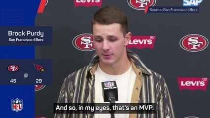 Purdy endorses team-mate McCaffrey as this season's MVP