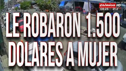 Le robó 1500 dólares a una mujer y terminó baleado por un policía