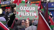 On binler, Üsküdar’da Filistin’e destek için yürüdü