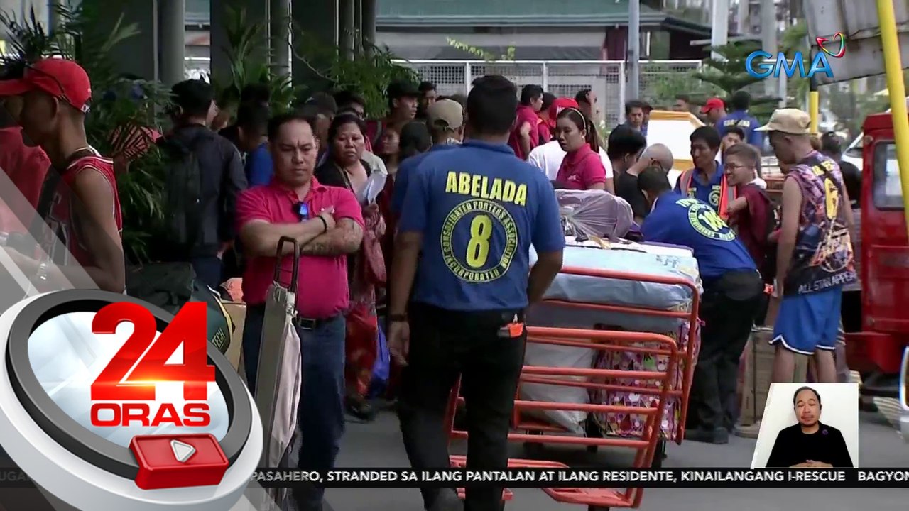 Nasa 6,000 pasaherong biyaheng Metro Manila at Visayas, stranded sa North Harbor | 24 Oras