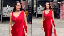 Malaika Arora ने  इस Red Hot Saree Look में ढाया केहर ! Video Viral | Filmibeat