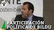 Óscar Puente defiende la participación política de Bildu y critica la manifestación del PP con Vox