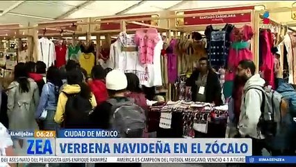 Inauguran la Verbena Navideña 2023 en el Zócalo de la CDMX