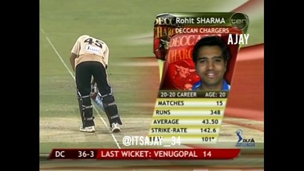 Rohit Sharma's Explosive 66*(36) Against Delhi Daredevils in IPL 2008 🏏