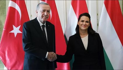 Cumhurbaşkanı Erdoğan, Macaristan Cumhurbaşkanı Novak ile görüştü