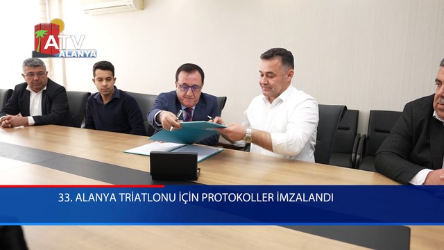 33. Alanya Triatlonu için protokoller imzalandı