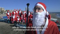 A Barcelone, des pères Noël pagaient pour la bonne cause