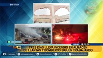 Incendio en Lurín: bomberos señalan que ya está controlado en un 70% aproximadamente