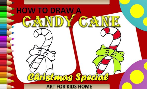 How to Draw a Christmas Candy Cane | Easy Drawing for kids | क्रिसमस कैंडी केन | قصب حلوى عيد الميلاد | Рождественская конфета | Permen Tongkat Natal | ক্রিসমাস ক্যান্ডি বেত | Noel Şeker Kamışı | Candy Cane ng Pasko | Canne à sucre de Noël | Weihnachtszuc