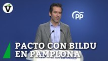 El PP anuncia mociones en los ayuntamientos contra el pacto PSOE-Bildu en Pamplona