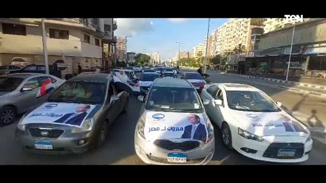 مسيرة حاشدة تجوب شوارع محافظة الدقهلية احتفالا بفوز الرئيس عبد الفتاح السيسي