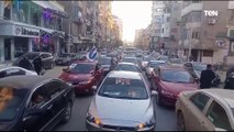 مسيرة حاشدة بكفر الشيخ احتفالا بفوز الرئيس السبسي في الانتخابات الرئاسية