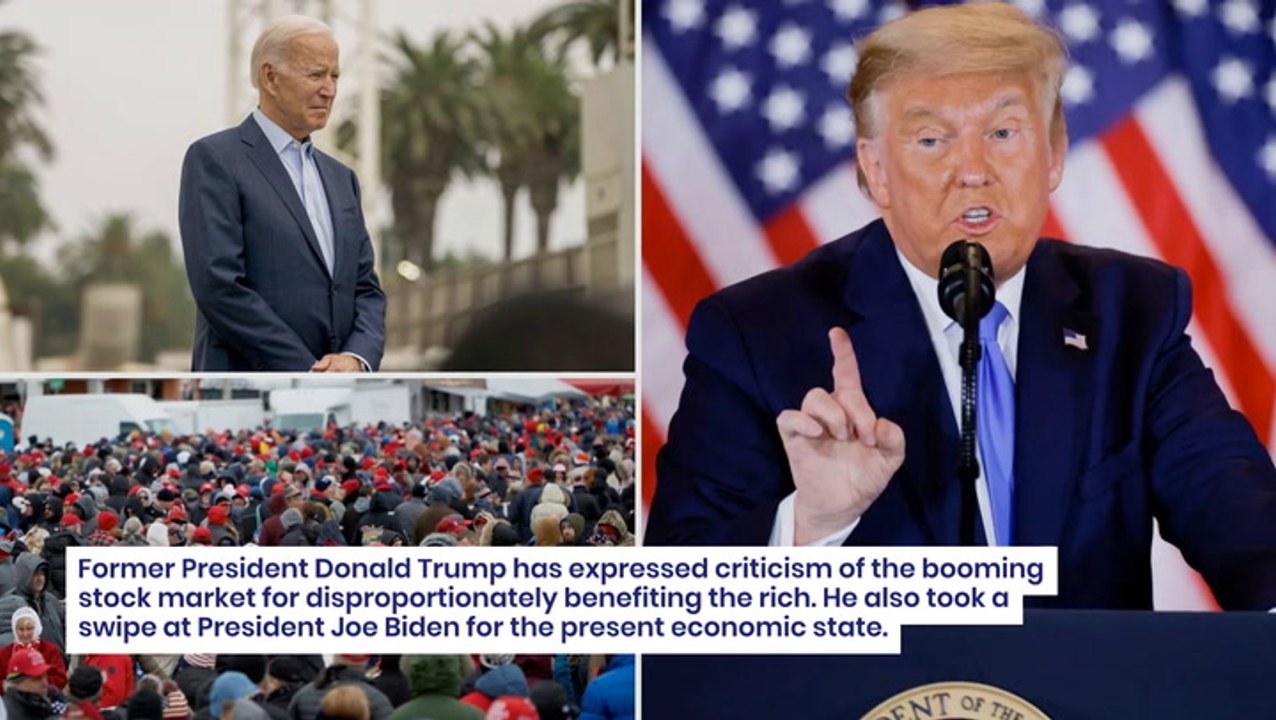 Trump Says Record-High Stock Market Just 'Making Rich People Richer,' Blasts Biden's 'Inflation Catastrophe' At Nevada Rally