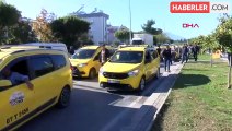 Antalya'da Taksiciler Korsan Taşımacılığı Protesto Etti