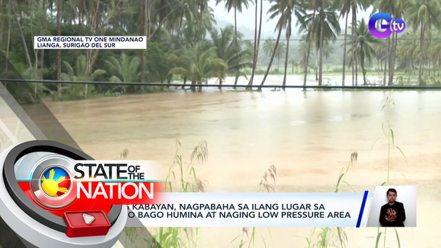 Bagyong Kabayan, nagpabaha sa ilang lugar sa Mindanao bago humina at naging Low Pressure Area | SONA