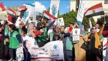 الإعلام المصرية والزغاريد مواطنى محافظة البحيرة يحتفلون بفوز الرئيس السيسي بولاية جديدة