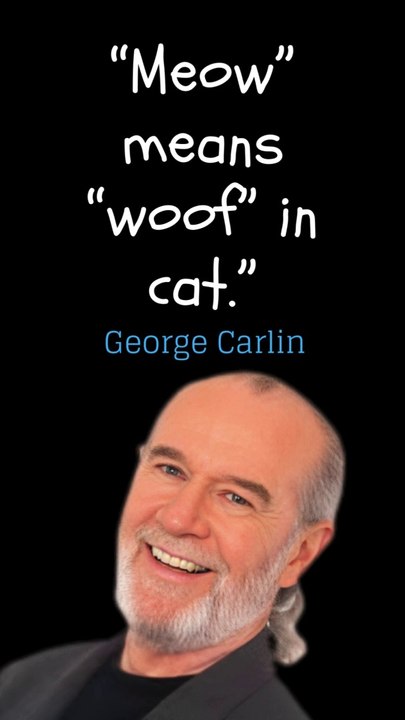 Quote Of The Day George Carlin #youtubeshorts #shorts #quotes