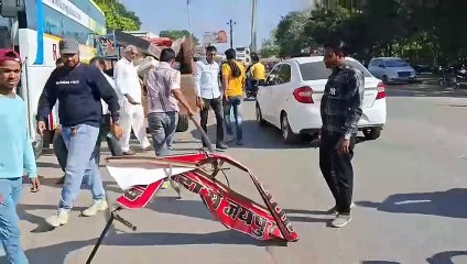 जीपीओ सर्किल से सिंधी कॉलोनी गेट तक हटाए अवैध कब्जे