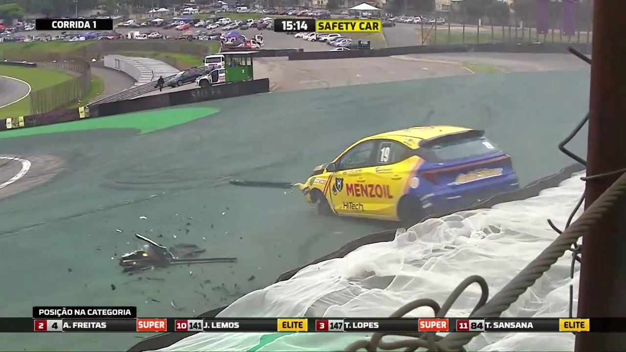 Copa Shell HB20 2023 Interlagos 3 Race 1 Gianfratti Big Crash