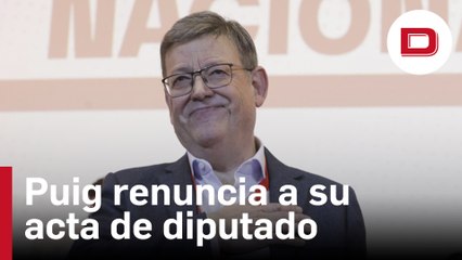 Ximo Puig renuncia a su acta de diputado en las Cortes Valencianas