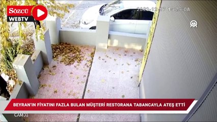 Gaziantep'te "beyran"ın fiyatını fazla bulan müşteri restorana tabancayla ateş etti