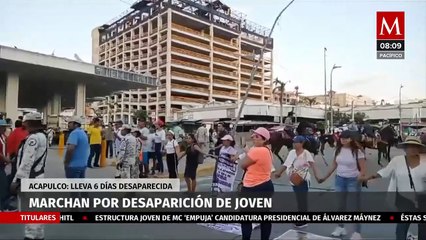 Marchan por desaparición de Luisa Fernanda en Acapulco, exigen su localización con vida