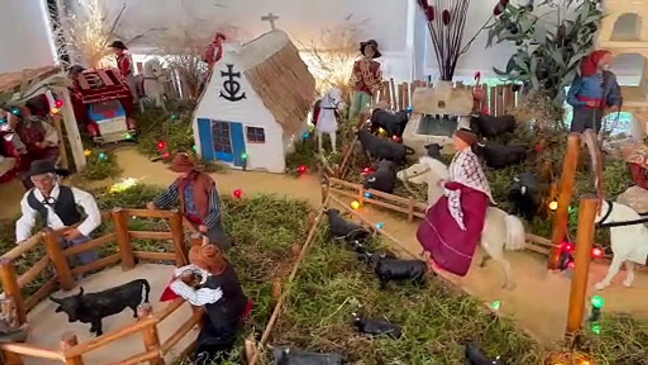 Meynes : Paul Betton a installé un format réduit de sa crèche