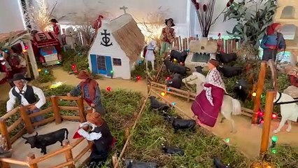 Meynes : Paul Betton a installé un format réduit de sa crèche