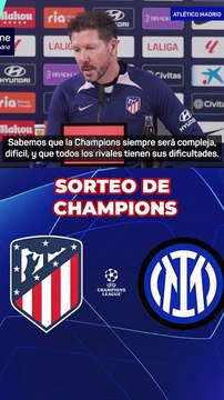 Simeone: Sabemos que la Champions siempre será compleja