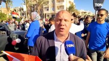 مسيرة حاشدة بالسيارات في الغردقة احتفالا بفوز الرئيس السيسي