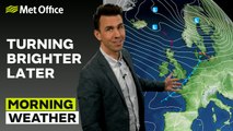 Met Office Morning Forecast 19/12/23 - Blustery showers north, brighter south